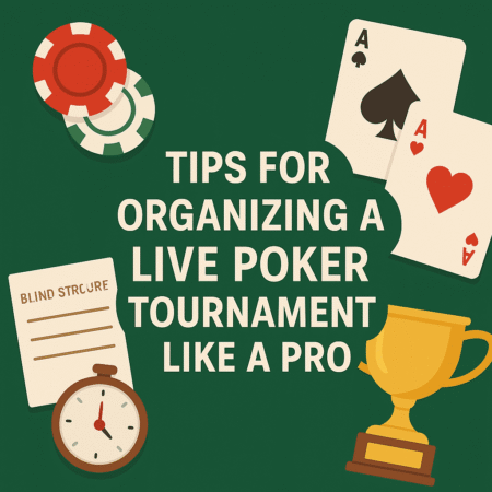 Tips for Organizing a Live Poker Tournament Like a Pro