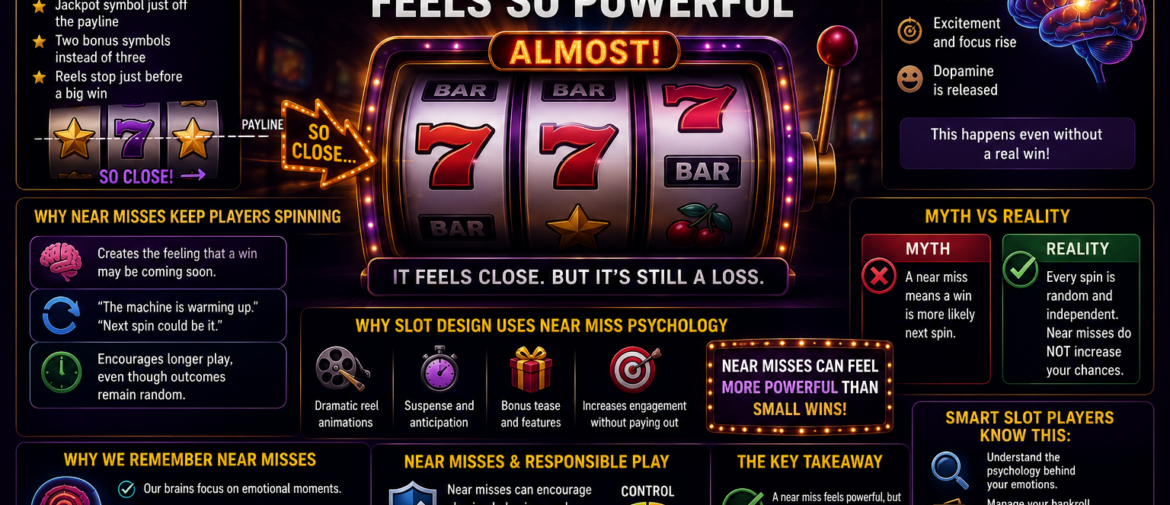 Near Misses in Slots – Why Almost Winning Feels So Powerful