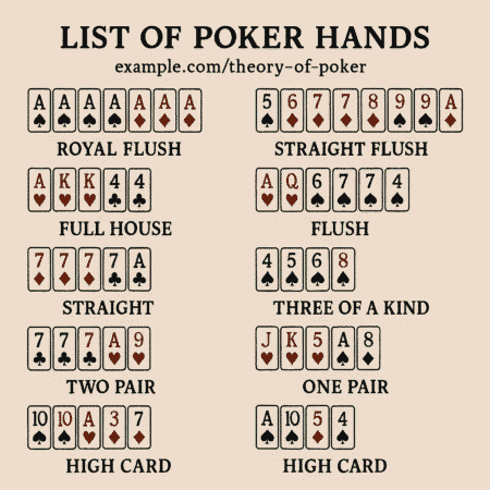 Theory of Poker: Ranking and Understanding All Poker Hands