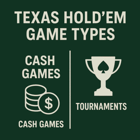 Texas Hold’em Game Types: Cash Games vs. Tournaments Explained